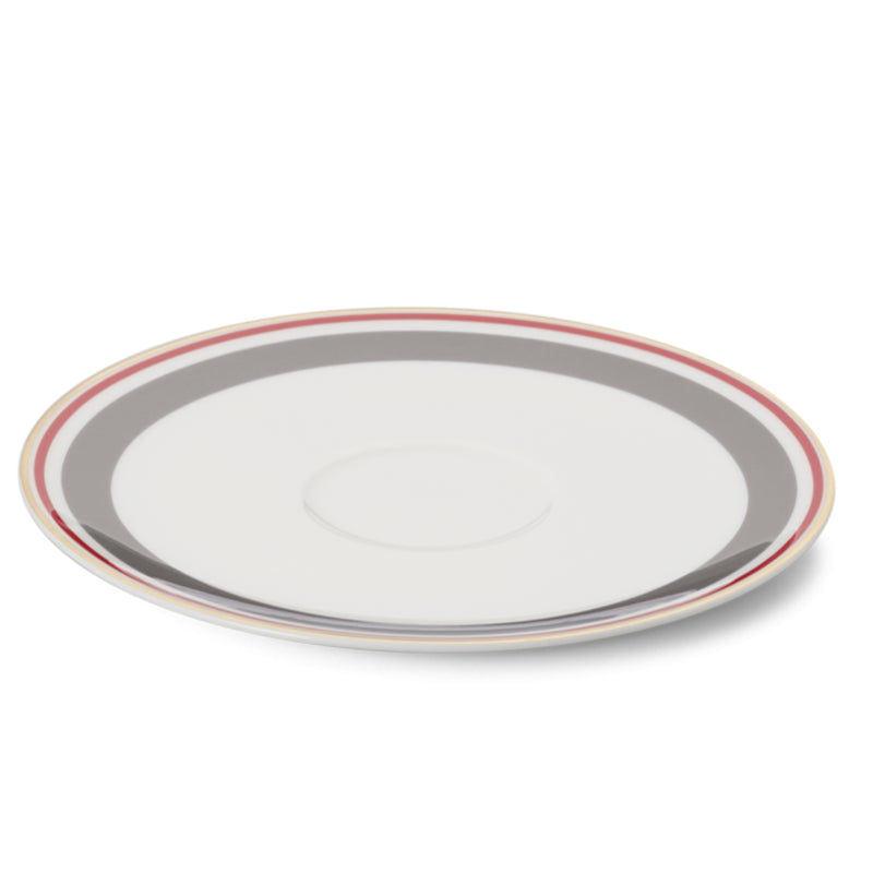 Capri - Coffee Saucer Anthracite/Red 6.2 in | 16cm