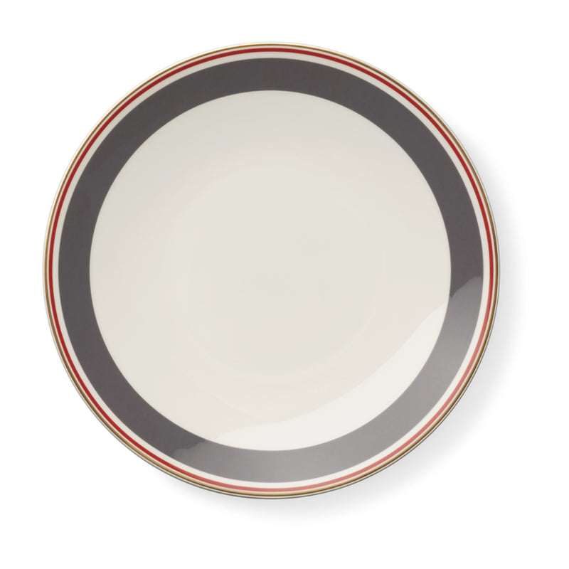 Capri - Dessert Plate Anthracite/Red 9.4 in | 24cm