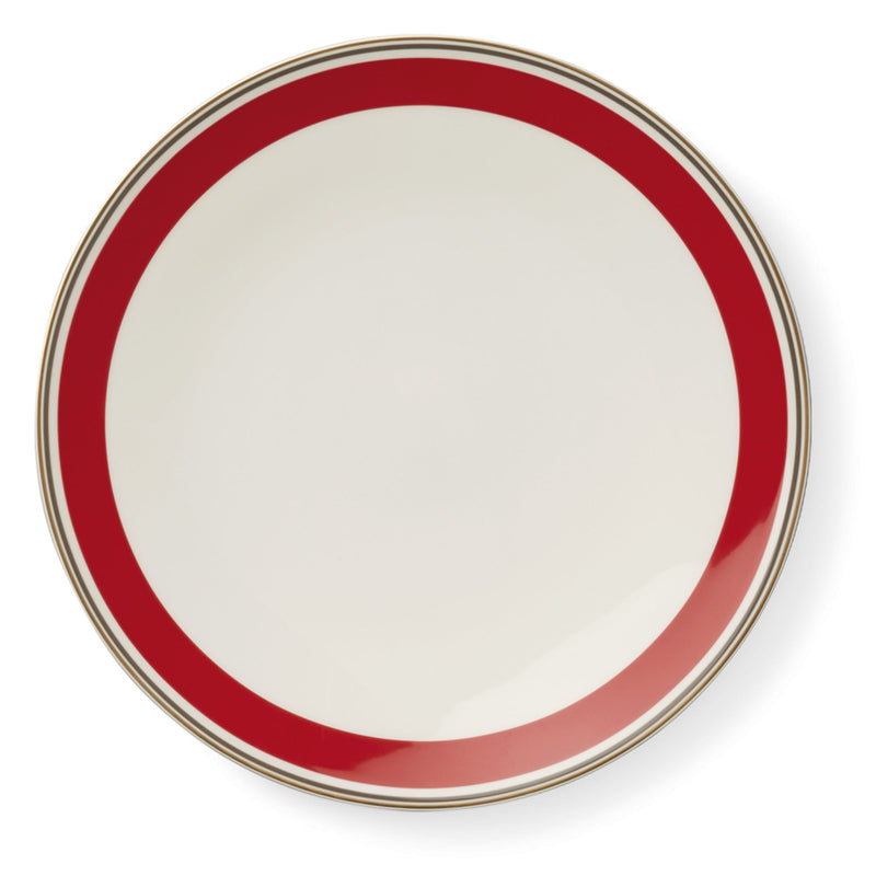 Capri - Dinner Plate Red/Anthracite 11 in | 28cm
