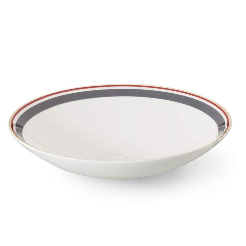 Capri - Plate/Bowl Anthracite/Red 9.4 in | 24cm