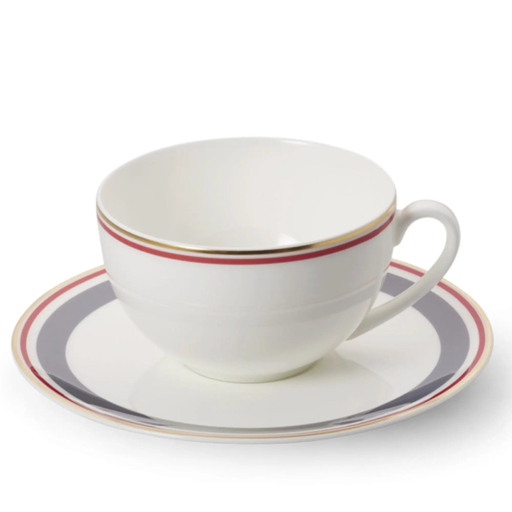 Capri - Set Espresso Cup Anthracite/Red 3.7 FL OZ | 0.11L - JANGEORGe Interiors & Furniture