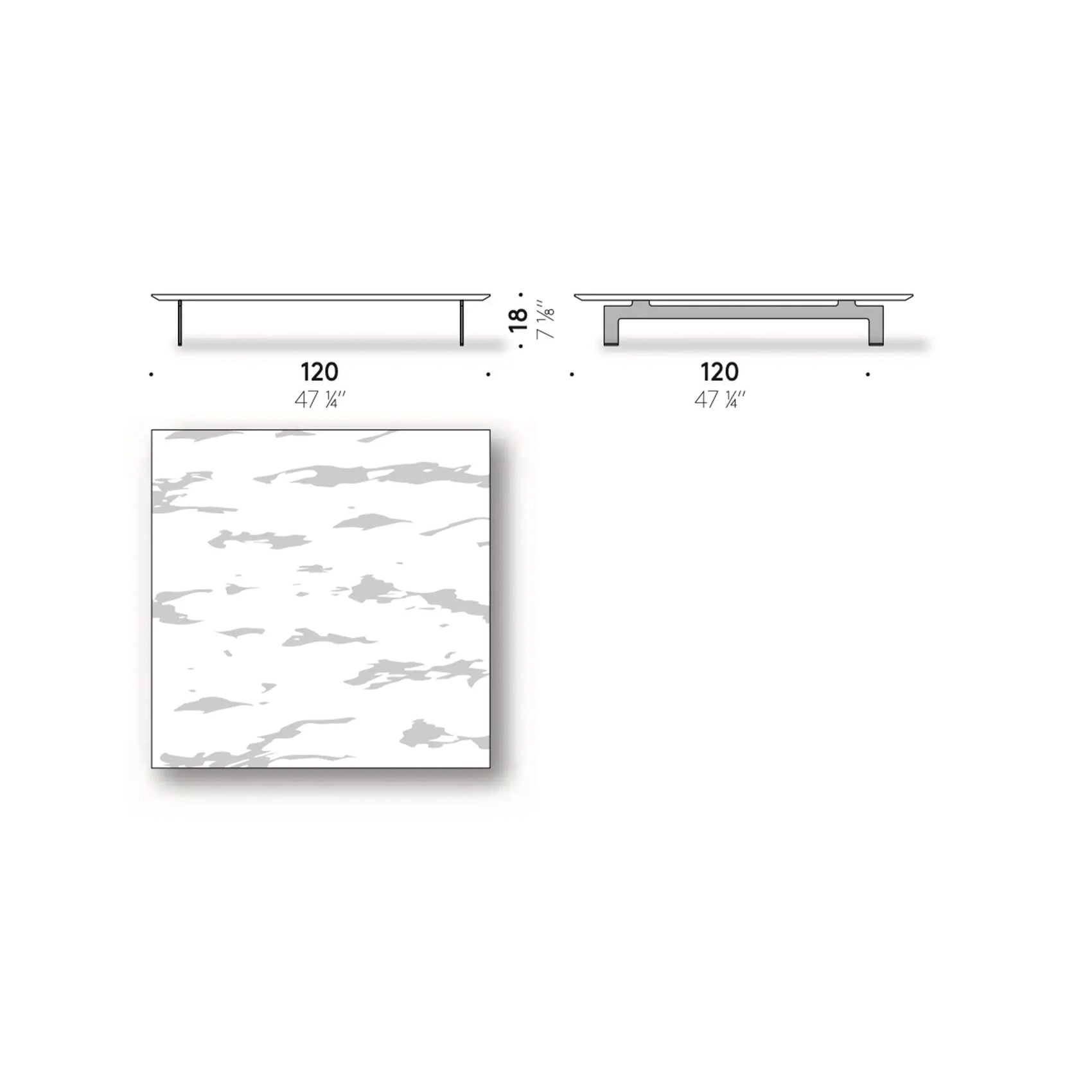 Flying Landscape - Small Table (FYT#1**) DePadova