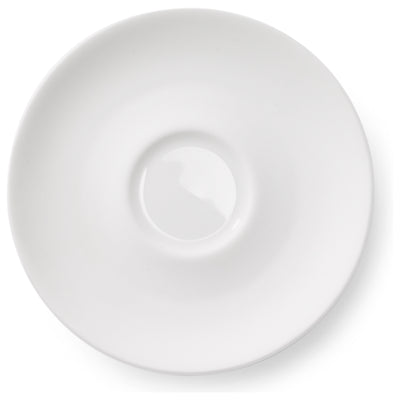 Cross White - Matte White, Espresso Saucer 4.4in | 11.3cm (Ø), 3.5 FL OZ | Dibbern | JANGEORGe Interiors & Furniture
