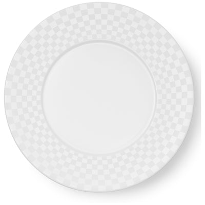 Cross White - Squares Dessert Plate 8.7in | 22cm (Ø) | Dibbern | JANGEORGe Interiors & Furniture