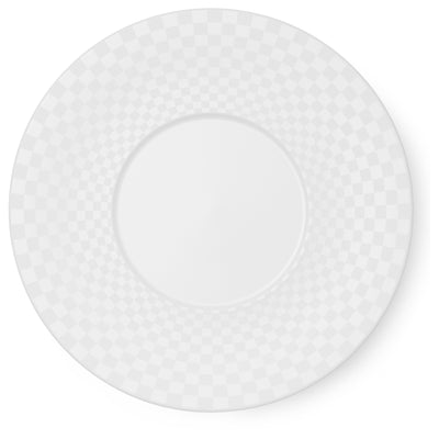 Cross White - Squares, Gourmet Plate White 12.2in | 31cm (Ø) | Dibbern | JANGEORGe Interiors & Furniture