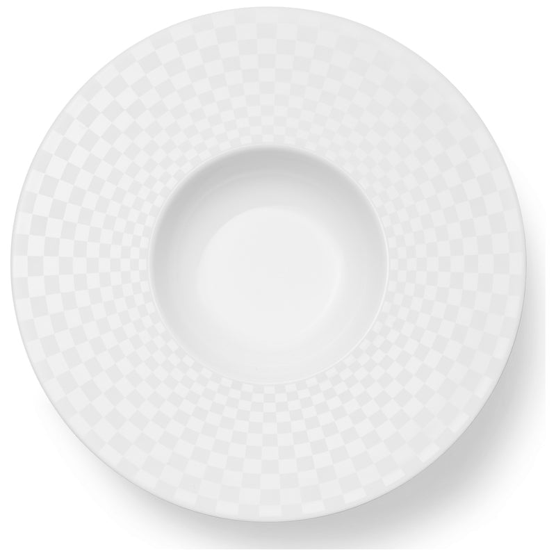 Cross White - Squares Pasta Plate 10.1 fl oz | 0.30L, 11.8in | 30cm (Ø) | Dibbern |  JANGEORGe Interiors & Furniture