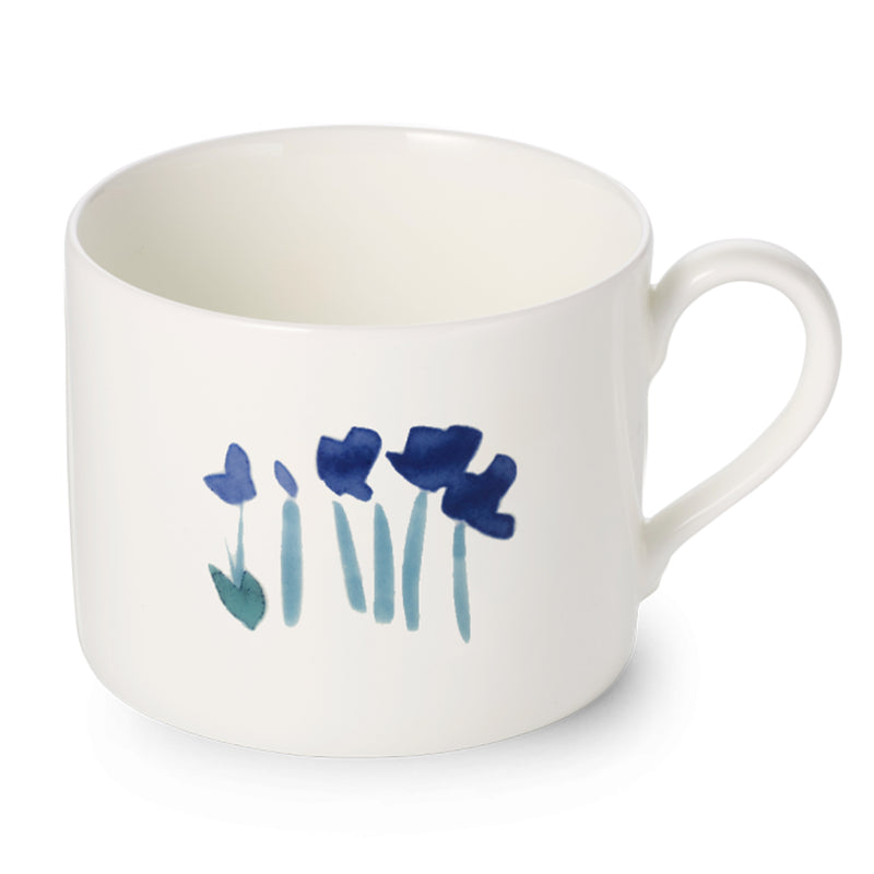 Impression (Blue Flower) - Coffee Cup Cylindrical 8.5 fl oz | 0.25L | Dibbern | JANGEORGe Interiors & Furniture