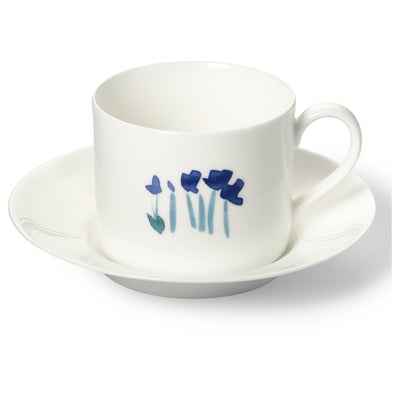 Impression (Blue Flower) - SET - Saucer & Coffee Cup 8.5 fl oz | 0.25L | Dibbern | JANGEORGe Interiors & Furniture