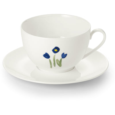 Impression (Blue Flower) - Set Grand Cup & Saucer 13.5 fl oz | 0.4L | Dibbern | JANGEORGe Interiors & Furniture