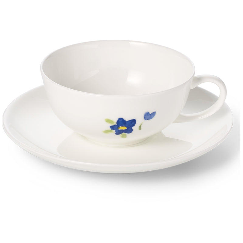 Impression (Blue Flower) - Set Tea Cup & Saucer 6.8 fl oz | 0.2L | Dibbern | JANGEORGe Interiors & Furniture