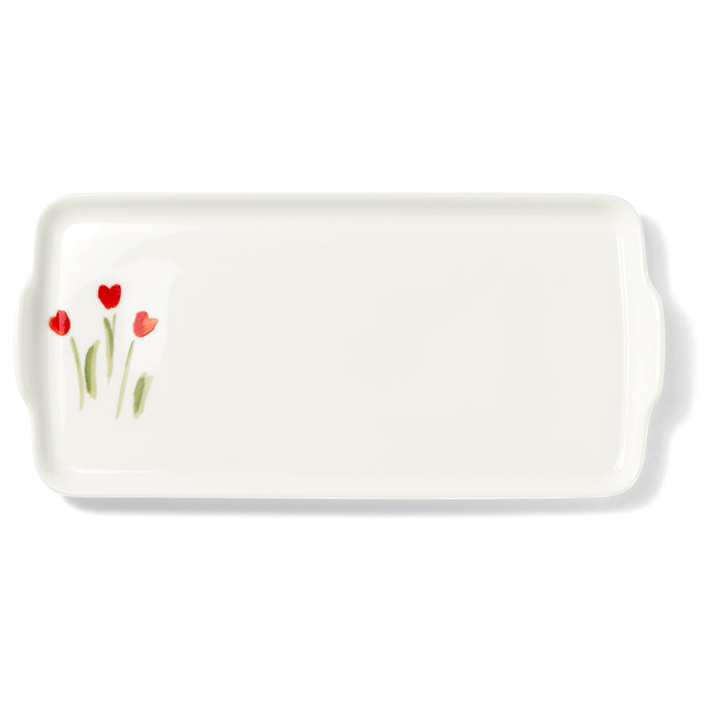 Impression (Red Poppy) - Rectangular Platter 15x32cm | Dibbern | JANGEORGe Interiors & Furniture