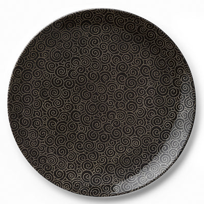 Ornament Gold/Black - Charger Plate 12.6in | 32cm (Ø) | Dibbern | JANGEORGe Interiors & Furniture