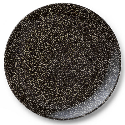 Ornament Gold/Black - Dinner Plate 11in | 28cm (Ø) | Dibbern | JANGEORGe Interiors & Furniture