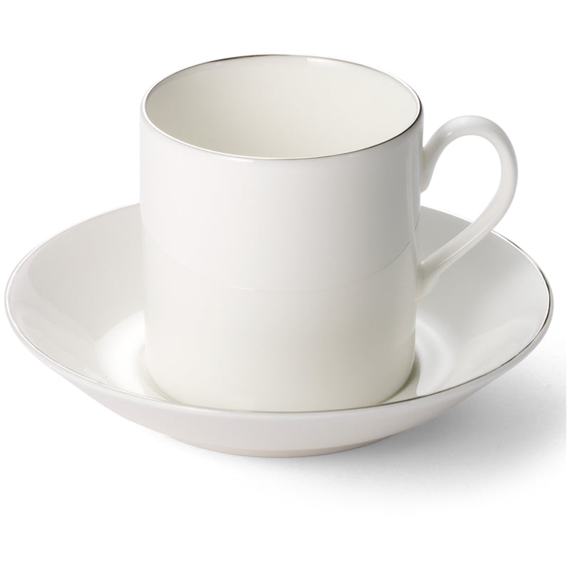 Platin Line - Set Espresso Cup & Flat Saucer 3.4 fl oz | 0.1L | Dibbern | JANGEORGe Interiors & Furniture
