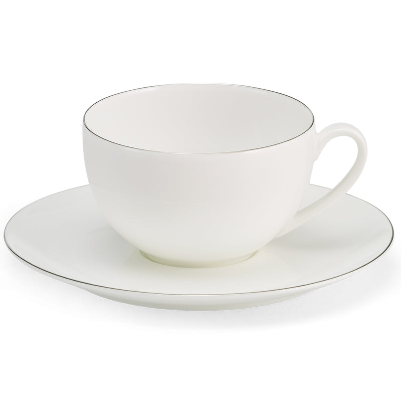 Platin Line - Set - Coffee Cup 6.8 fl oz | 0.2L & Saucer | Dibbern | JANGEORGe Interiors & Furniture
