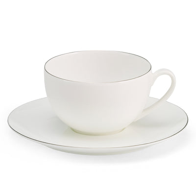 Platin Line - Set Grand Cup & Saucer 13.5 FL OZ | 0.4L | Dibbern | JANGEORGe Interiors & Furniture