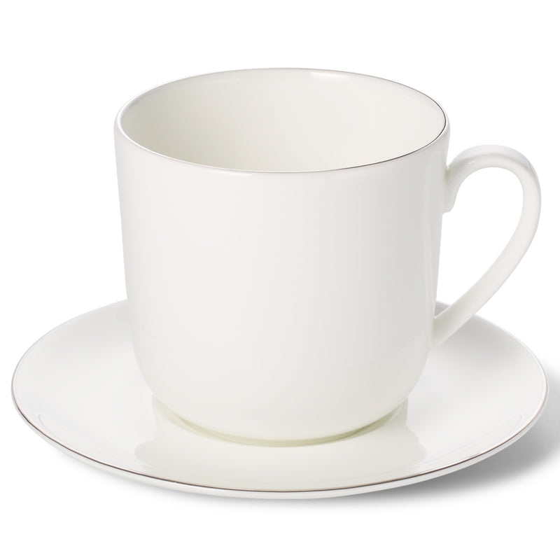 Platin Line - Set Mug & Saucer 10.8 FL OZ | 0.32L | Dibbern | JANGEORGe Interiors & Furniture