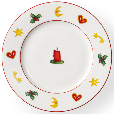 Season's Greetings - Dessert Plate Candle 8.3in | 21cm (Ø) | Dibbern | JANGEORGe Interiors & Furniture