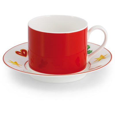 Season's Greetings - Set Coffee Cup & Saucer Cylindrical 8.4 FL OZ | 0.25L | Dibbern | JANGEORGe Interiors & Furniture