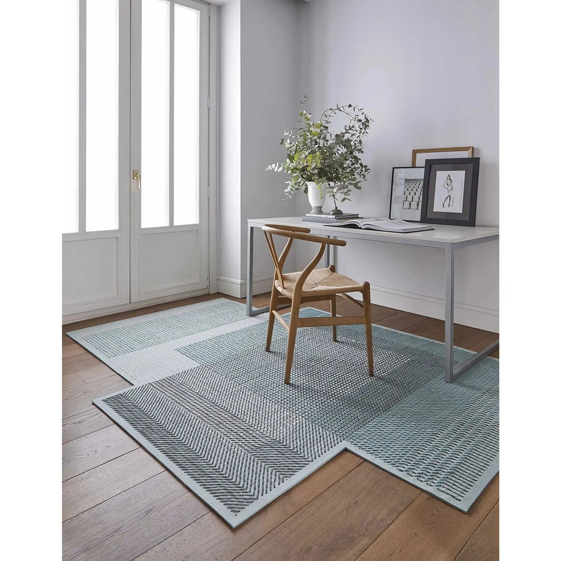 JANGEORGe Interiors & Furniture Gan Rugs Canevas Geo Rug Green