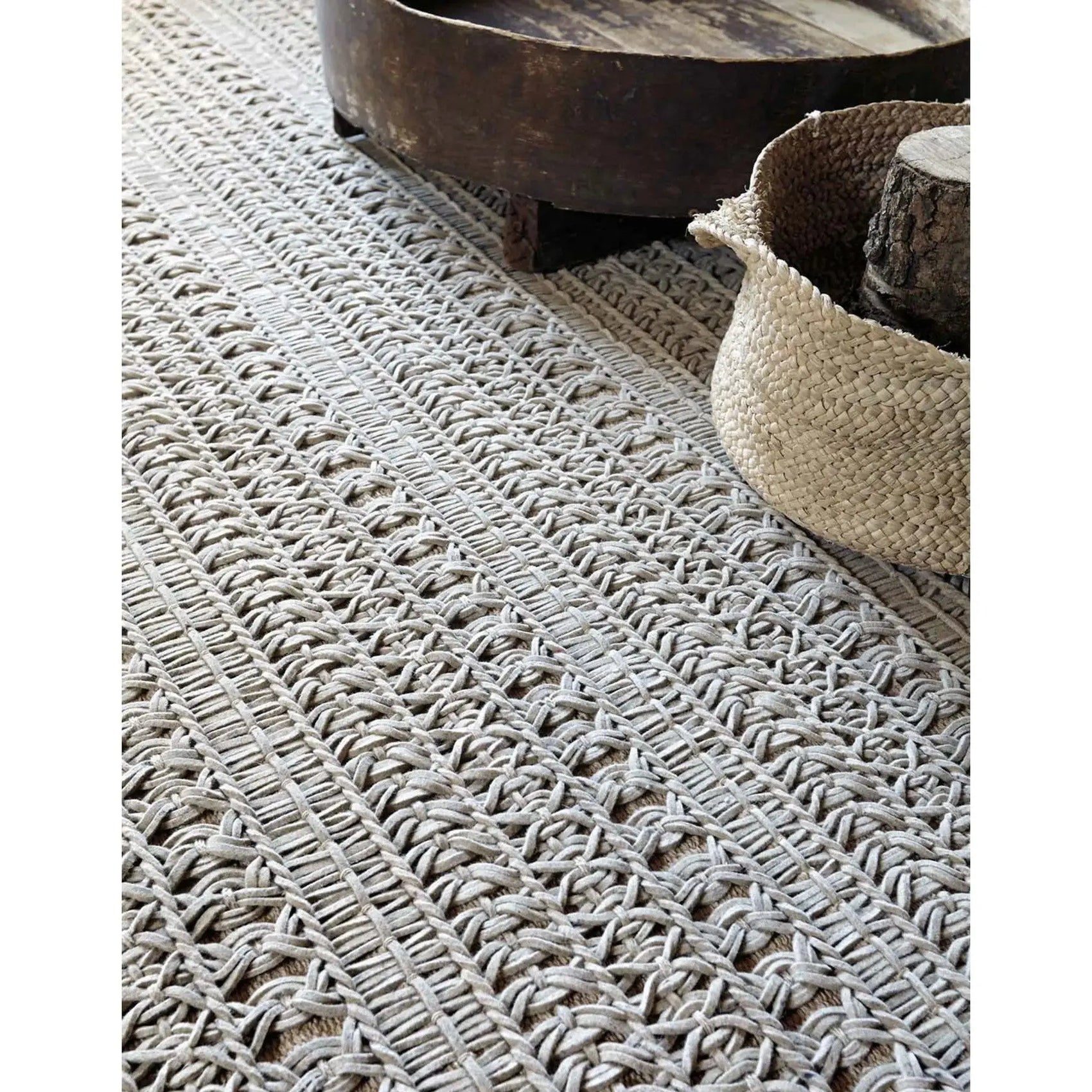 JANGEORGe Interiors & Furniture Gan Rugs Felt Rug Knotwork Natural
