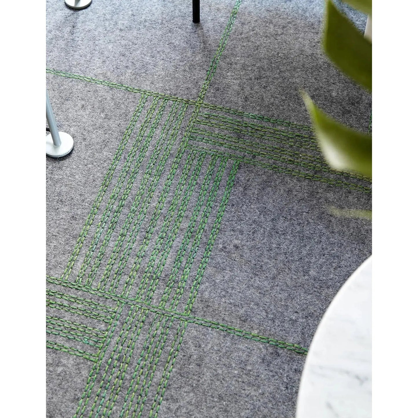 JANGEORGe Interiors & Furniture Gan Rugs Felt Rug Oryza Green