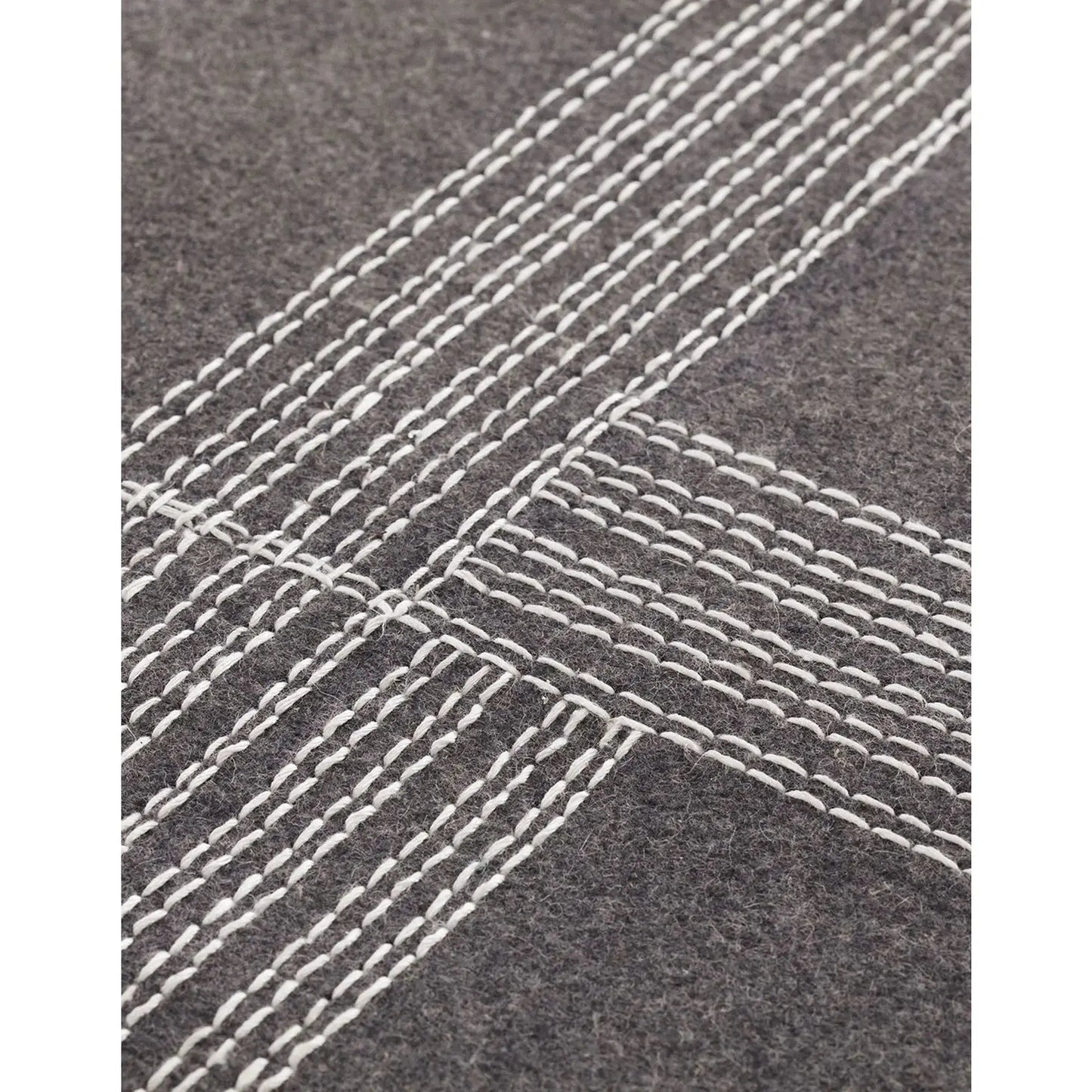 JANGEORGe Interiors & Furniture Gan Rugs Felt Rug Oryza White