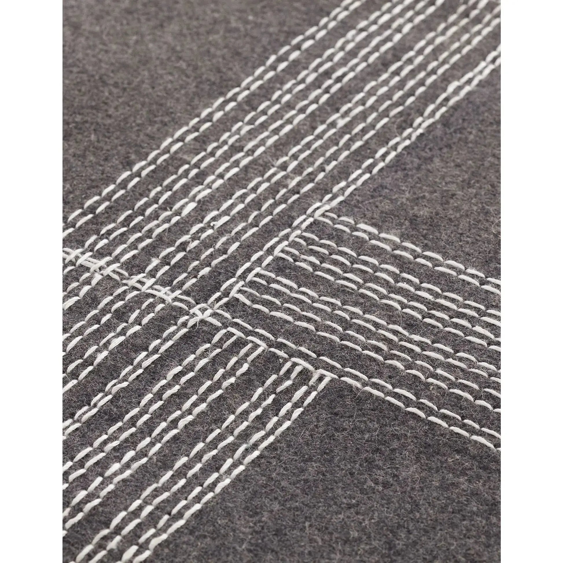 JANGEORGe Interiors & Furniture Gan Rugs Felt Rug Oryza White