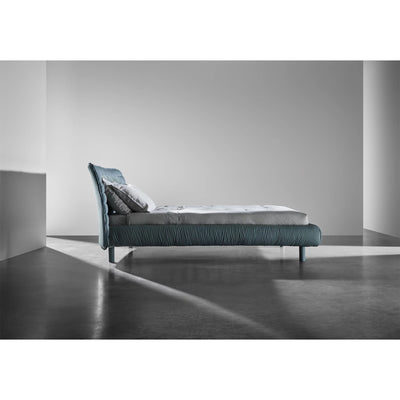 Gervasoni Plumeau Bed (side view). Upholstered Bed Frames and Headboards USA.
