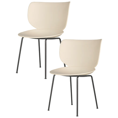 Hana Chair Set of 4 - Un-Upholstered (Non-Stackable Black Legs)