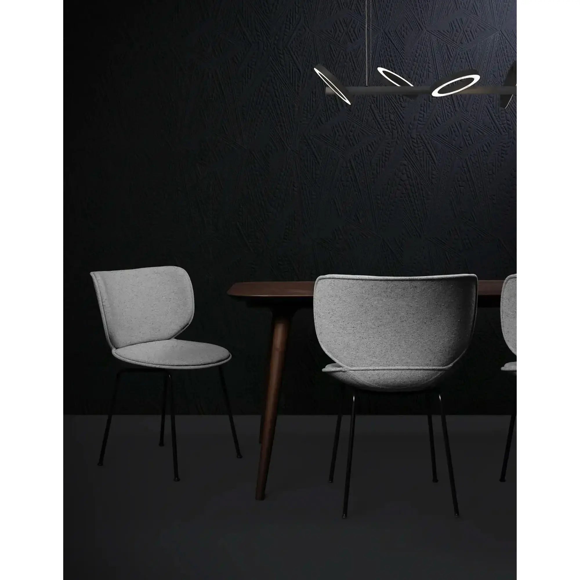 Hana Chair - Upholstered (Non-Stackable Black Legs) - JANGEORGe