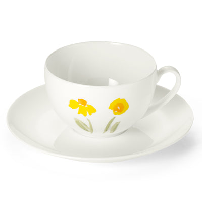Impression (Yellow Flower) - Set Coffee Cup & Saucer 8.5 fl oz | 0.25L | Dibbern | JANGEORGe Interiors & Furniture
