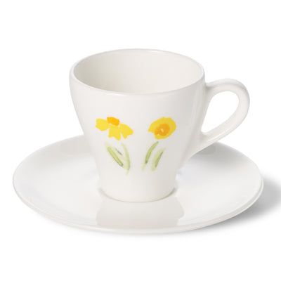Impression (Yellow Flower) - Set Espresso Cup & Saucer 3.7 fl oz | 0.11L | Dibbern | JANGEORGe Interiors & Furniture