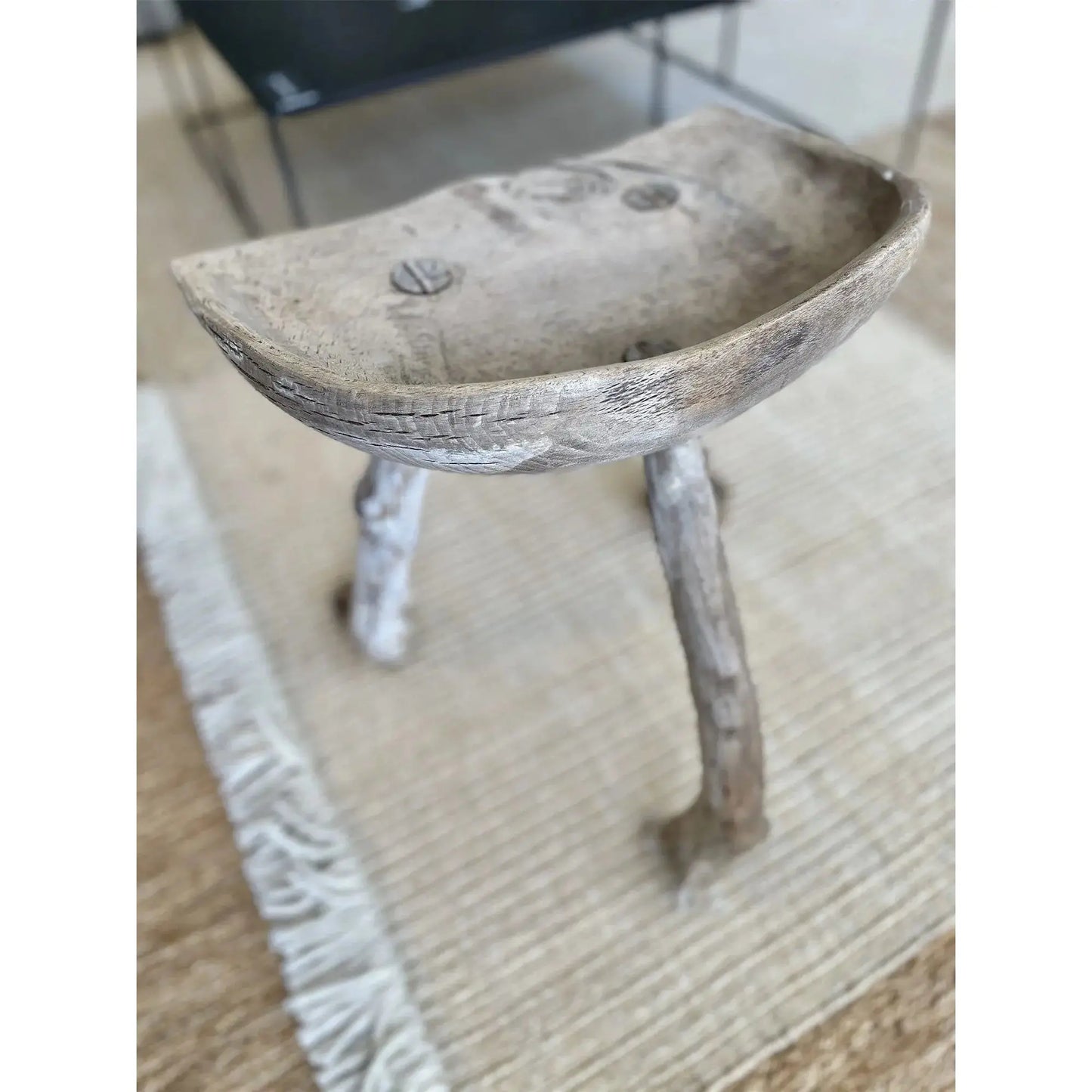 JANGEORGe Interiors & Furniture JANGEORGe Antique Stool Approx 18.5in (H)