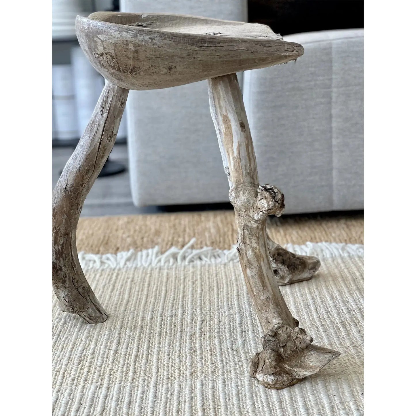 JANGEORGe Interiors & Furniture JANGEORGe Antique Stool Approx 18.5in (H)