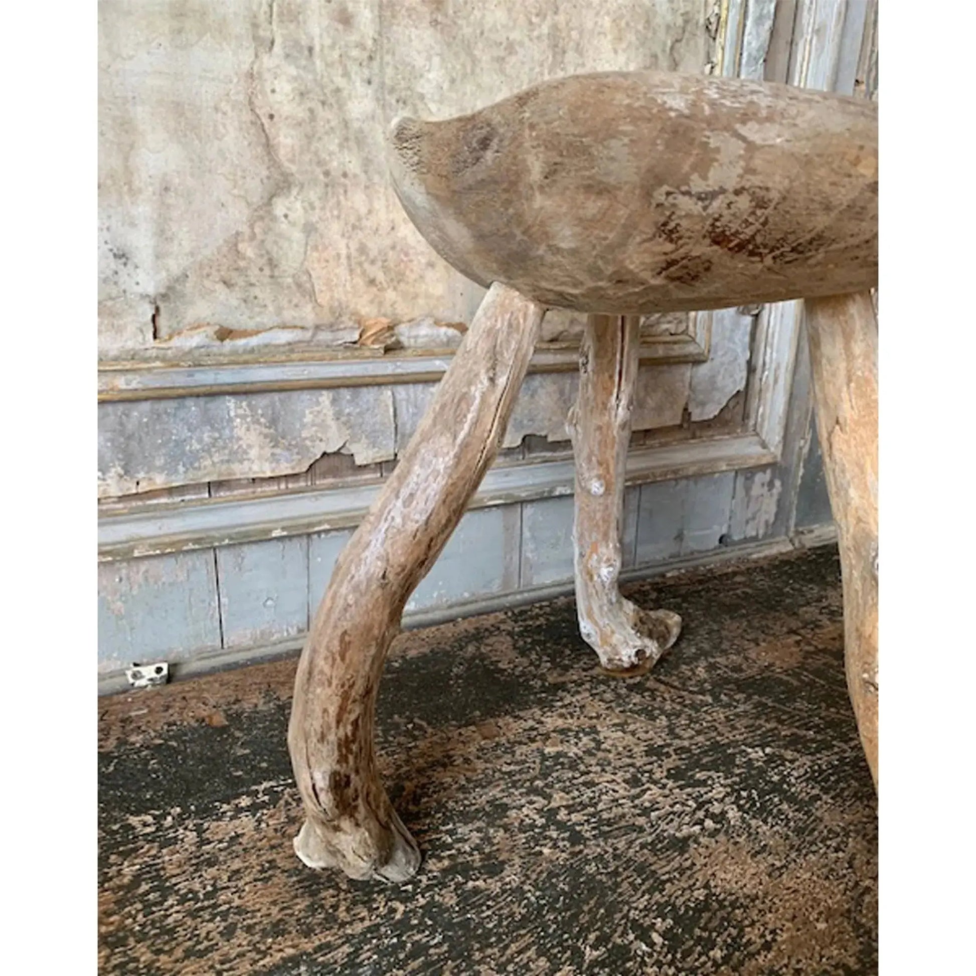 JANGEORGe Interiors & Furniture JANGEORGe Antique Stool Approx 18.5in (H)