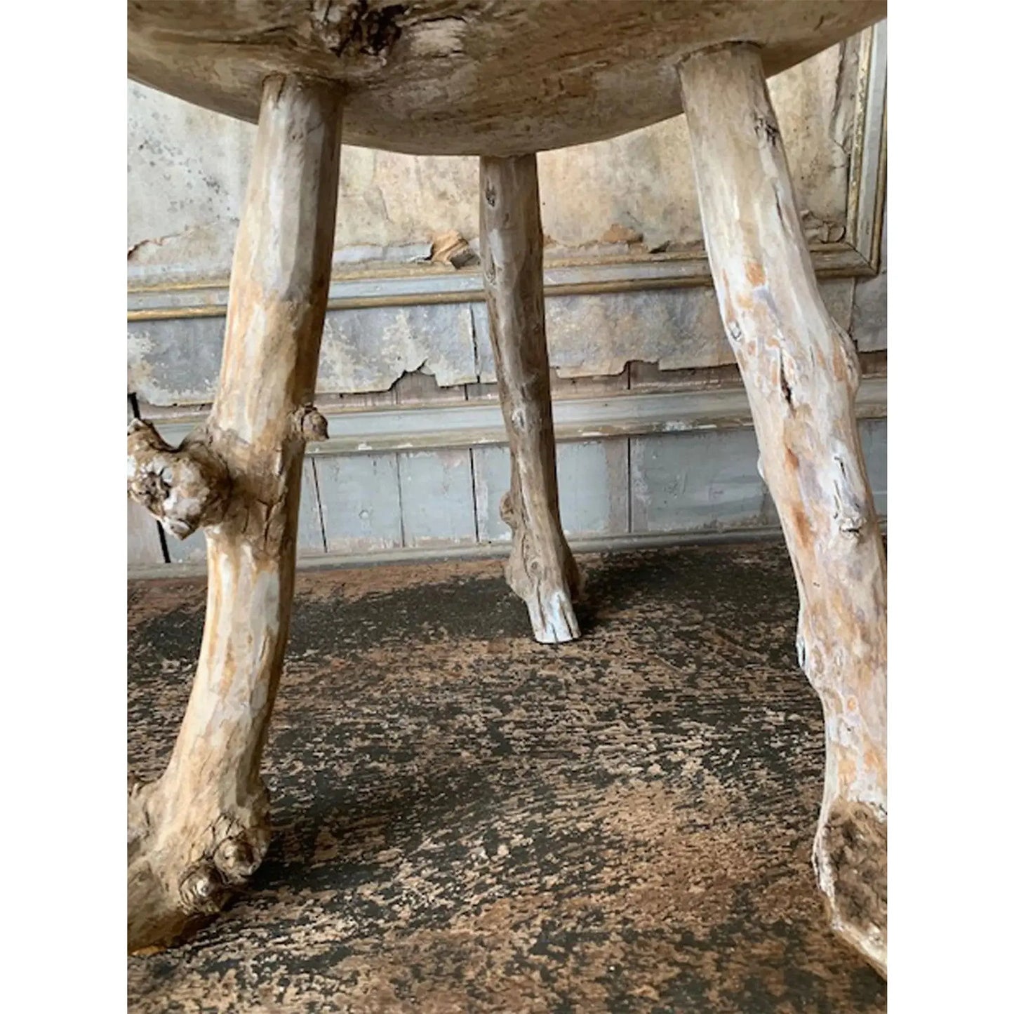 JANGEORGe Interiors & Furniture JANGEORGe Antique Stool Approx 18.5in (H)