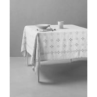JANGEORGe Interiors & Furniture Society Limonta Bijou Tablecloth Bianco