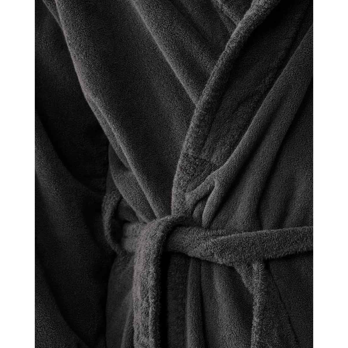 JANGEORGe Interiors & Furniture Society Limonta Crisp Bathrobe Anthracite