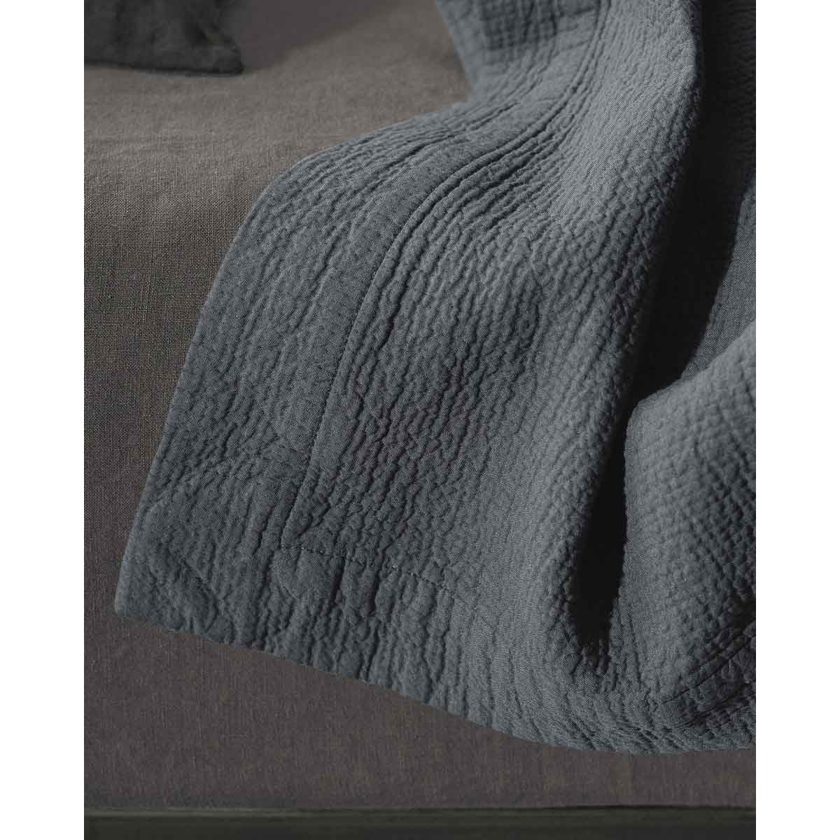 JANGEORGe Interiors & Furniture Society Limonta Goff Bed Cover Ardesia