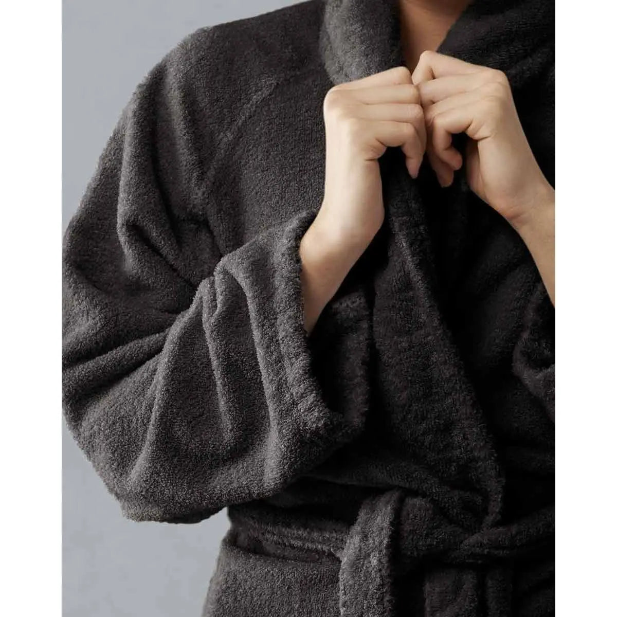 JANGEORGe Interiors & Furniture Society Limonta Kur Bathrobe Anthracite