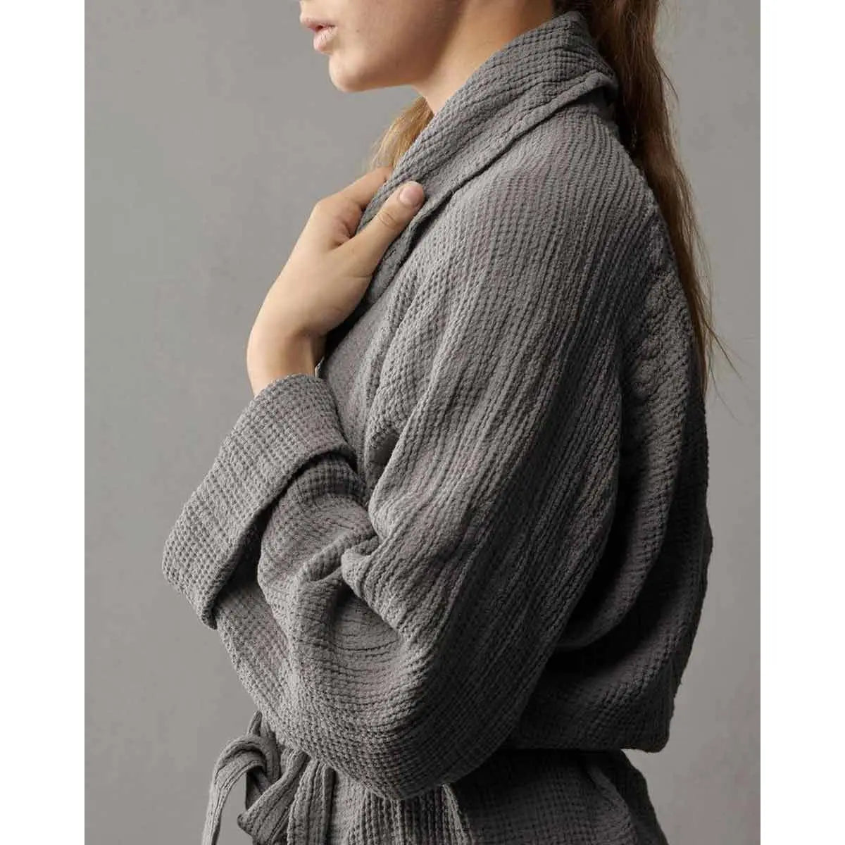 JANGEORGe Interiors & Furniture Society Limonta Lipe Bathrobe Fumo