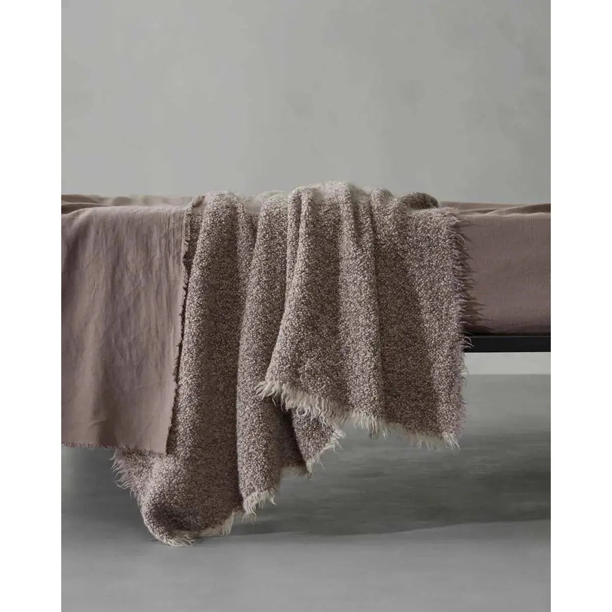 JANGEORGe Interiors & Furniture Society Limonta Multi Plaid Throw Cacao