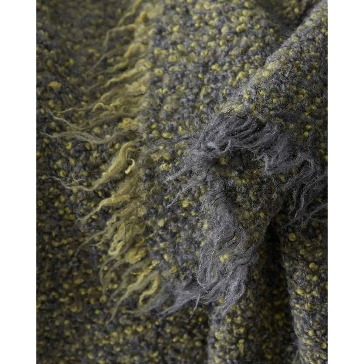 JANGEORGe Interiors & Furniture Society Limonta Multi Plaid Throw Curcuma