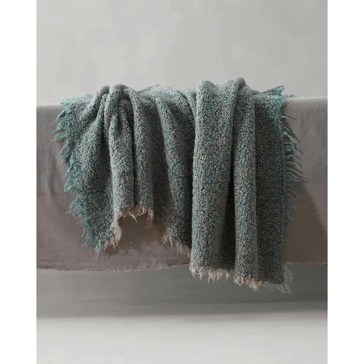 JANGEORGe Interiors & Furniture Society Limonta Multi Plaid Throw Muschio