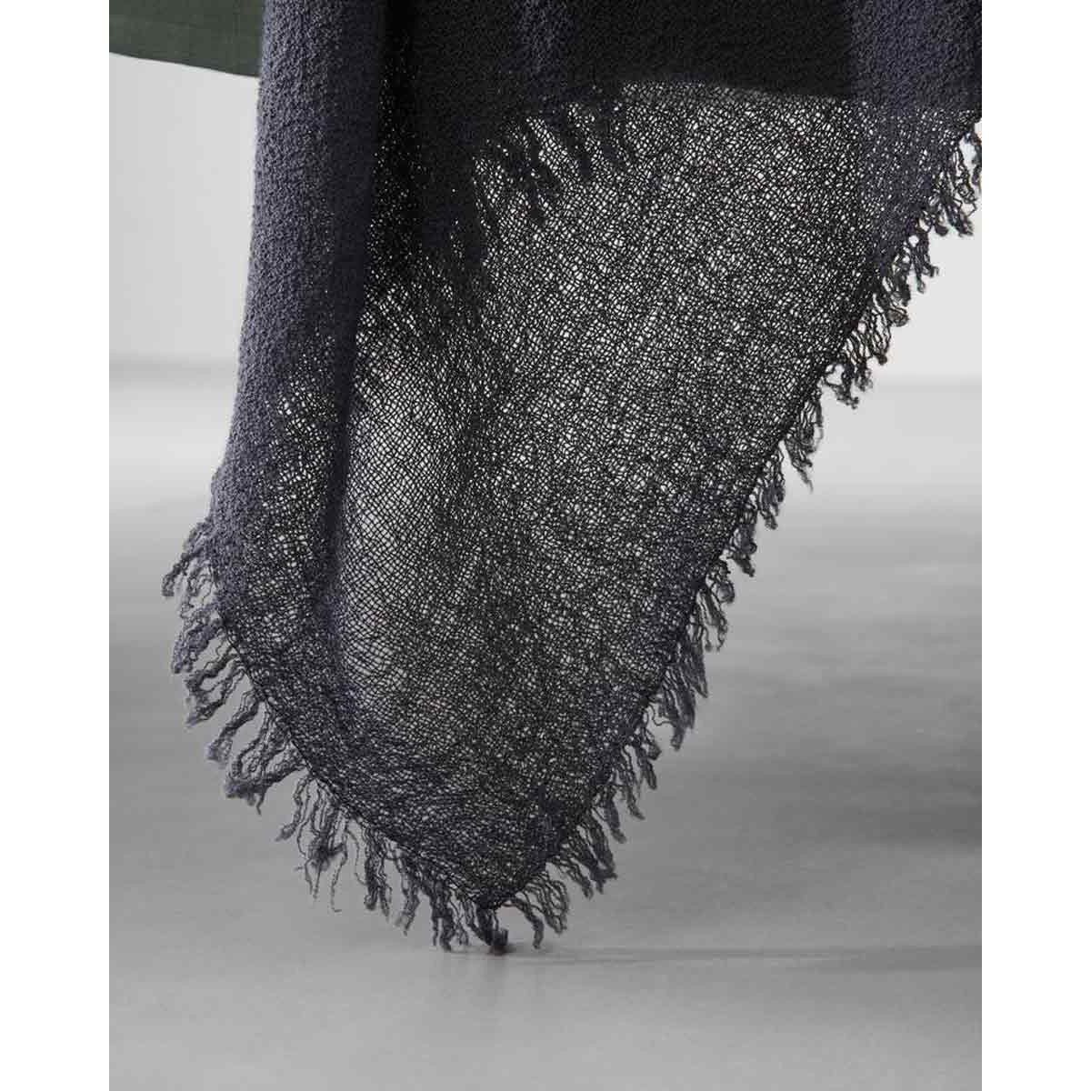 JANGEORGe Interiors & Furniture Society Limonta Single Throw Anthracite