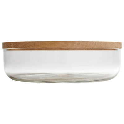 VVD Pottery Glass - 30x7cm with 2cm Oak Lid (3073) | When Objects Work | JANGEORGe Interiors & Furniture