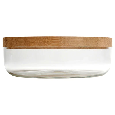 VVD Pottery Glass - 30x7cm with 3cm Oak Lid (3073) | When Objects Work | JANGEORGe Interiors & Furniture