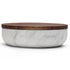 VVD Pottery - Natural Stone 30x7cm with 2cm Walnut Lid (3072) - JANGEORGe Interiors & Furniture