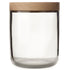 VVD Pottery - Glass 15x17cm with 3cm Oak Lid (15173) - JANGEORGe Interiors & Furniture